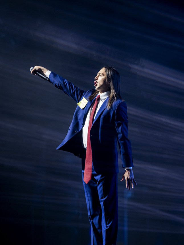 Mandatory Credit: Photo by Hollandse Hoogte/REX/Shutterstock (15239589ad) Tommy Cash (Estonia) will perform at AFAS Live during Eurovision in Concert. During the concert, several contestants will perform their entry. Eurovision in Concert in Afas Live, Amsterdam, The Netherlands - 05 Apr 2025