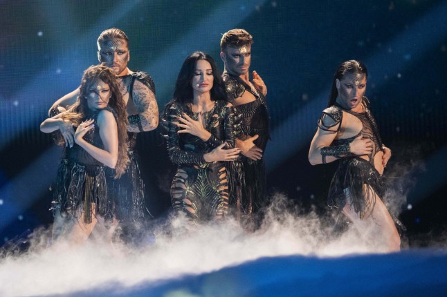Mandatory Credit: Photo by Baden Roth/ZUMA Press Wire/Shutterstock (15298162ag) Justyna Steczkowska of Poland of competes during the first live semi-final of the 69th Eurovision Song Contest at St. Jakobshalle on May 13, 2025, in Basel, Switzerland. Eurovision Song Contest 2025 - First Semi-Final, Basel, Switzerland - 13 May 2025
