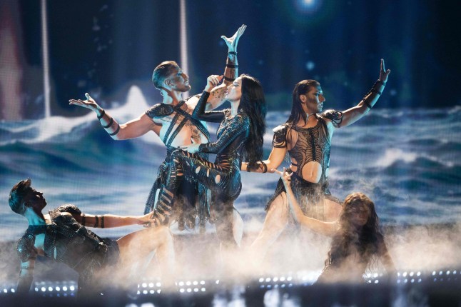 Mandatory Credit: Photo by Baden Roth/ZUMA Press Wire/Shutterstock (15298162ak) Justyna Steczkowska of Poland of competes during the first live semi-final of the 69th Eurovision Song Contest at St. Jakobshalle on May 13, 2025, in Basel, Switzerland. Eurovision Song Contest 2025 - First Semi-Final, Basel, Switzerland - 13 May 2025