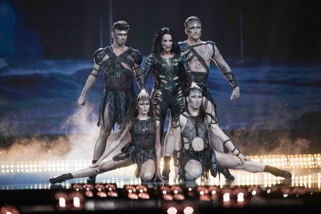 Mandatory Credit: Photo by Baden Roth/ZUMA Press Wire/Shutterstock (15298162ai) Justyna Steczkowska of Poland of competes during the first live semi-final of the 69th Eurovision Song Contest at St. Jakobshalle on May 13, 2025, in Basel, Switzerland. Eurovision Song Contest 2025 - First Semi-Final, Basel, Switzerland - 13 May 2025