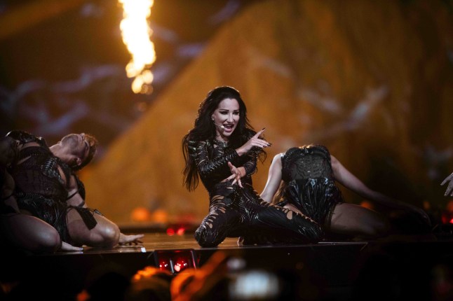 Mandatory Credit: Photo by Baden Roth/ZUMA Press Wire/Shutterstock (15298162ao) Justyna Steczkowska of Poland of competes during the first live semi-final of the 69th Eurovision Song Contest at St. Jakobshalle on May 13, 2025, in Basel, Switzerland. Eurovision Song Contest 2025 - First Semi-Final, Basel, Switzerland - 13 May 2025